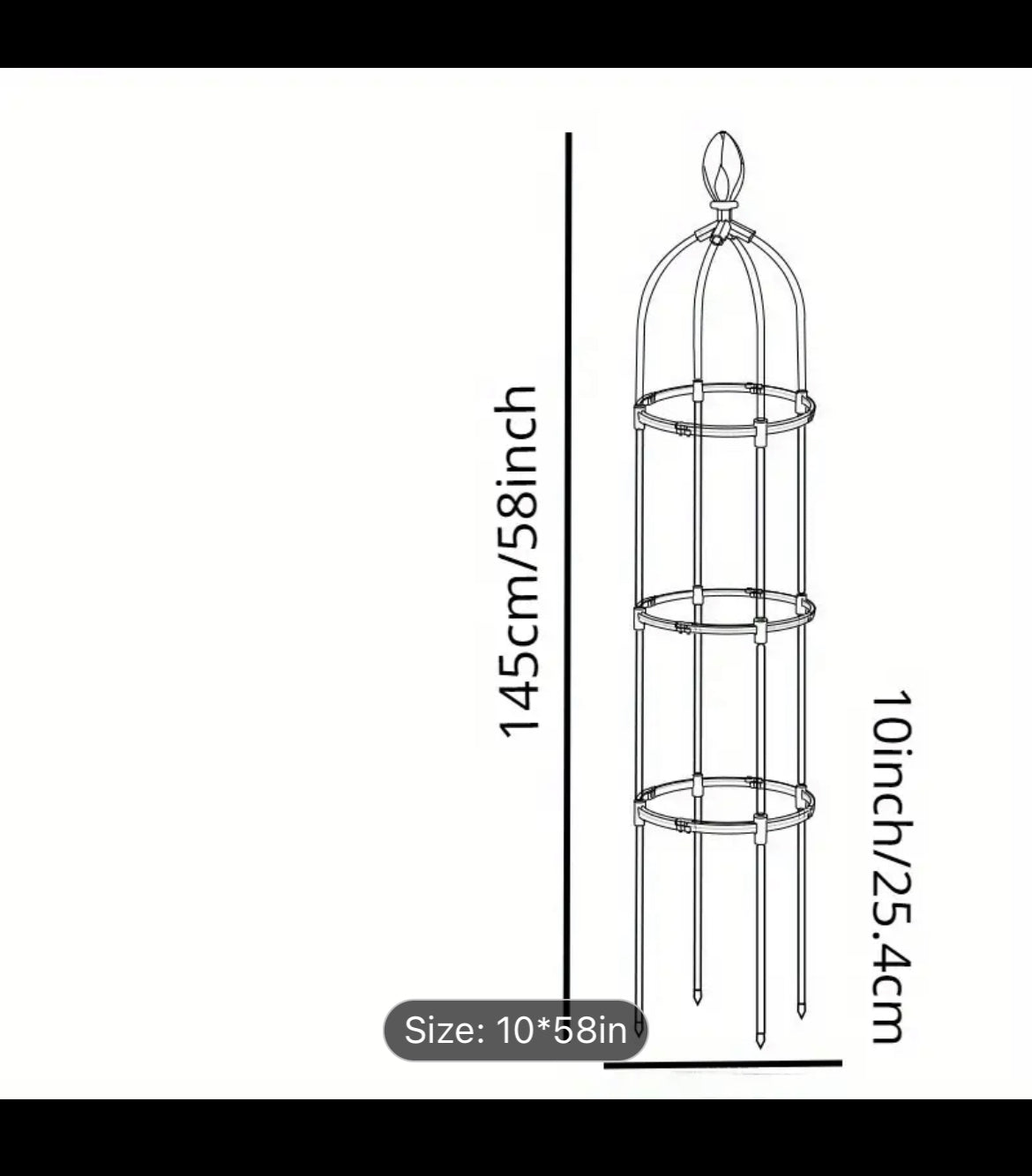 Fiberglass 6 ft Trellis Set of 2 for the Garden Indoor or Outdoor - Assembly Requires