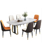 Marble Dining Set with 6 Chairs