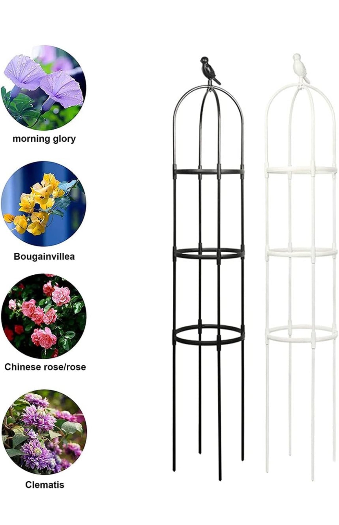 Fiberglass 6 ft Trellis Set of 2 for the Garden Indoor or Outdoor - Assembly Requires